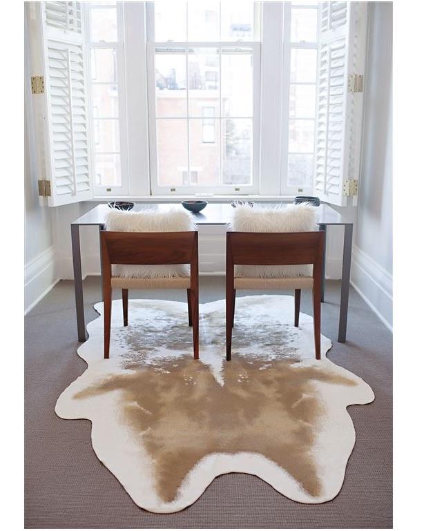 Lifestyle Shot - Faux Antelope Hide Rug by Fabulous Furs | Fig Linens