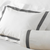 Charcoal on White - Lowell by Matouk Fine Linens