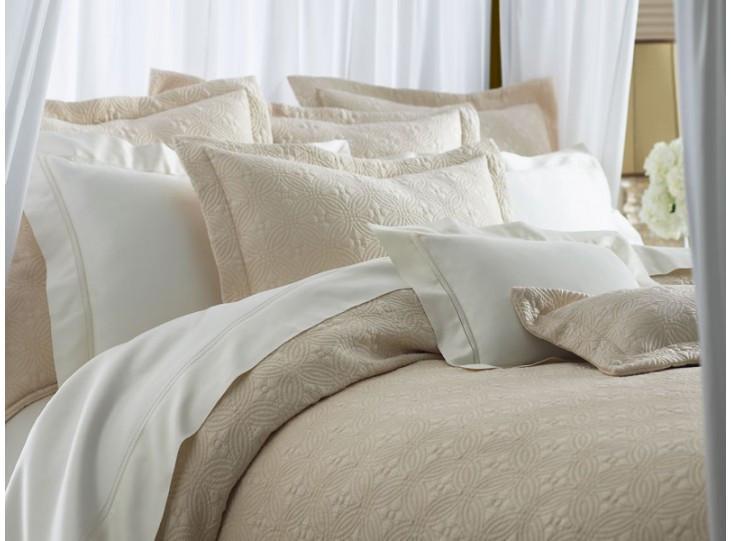 Lucia Matelassé Coverlet &amp; Shams by Peacock Alley | Fig Linens