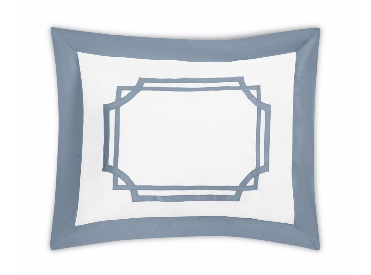 Pillow Sham - Matouk Salon Hazy Blue at Fig Linens