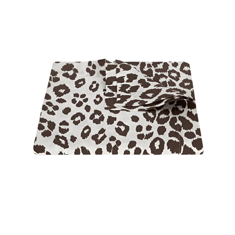 Tablecloths - Iconic Leopard Cinder Table Linens by Matouk Schumacher at Fig Linens and Home