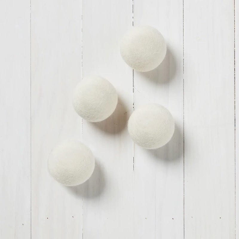 Dryer Balls by Mersea - Cream Wool Ball Set for Laundry - Fig LInens and Home