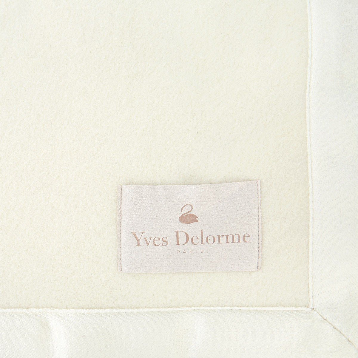 Nymphe Cashmere Blanket in Ivory by Yves Delorme | Fig Linens