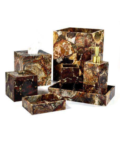 Taj Petrified Wood Bath Collection by Mike + Ally | Fig Linens
