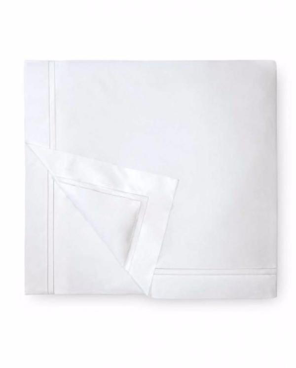 Fig Linens - Finna Bedding Collection by Sferra - White duvet cover