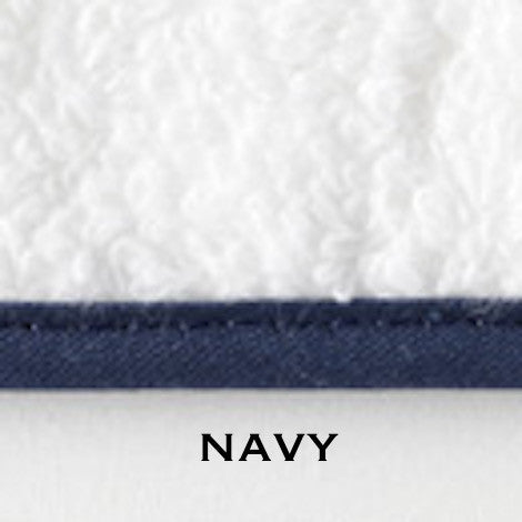 matouk navy cairo towels with straight piping - Swatch