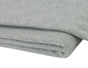 Lands Downunder Italian Herringbone Light Grey Throw by Lands Downunder - 51" x 67" Throw Light Grey at FIG LINENS AND HOME - 3