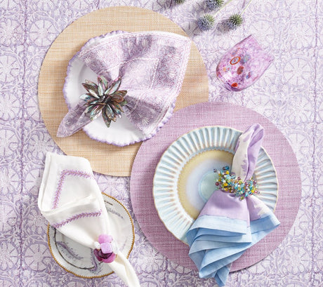 Kim Seybert Table at Fig Linens and Home - Placemats, napkins, napkin rings & glassware