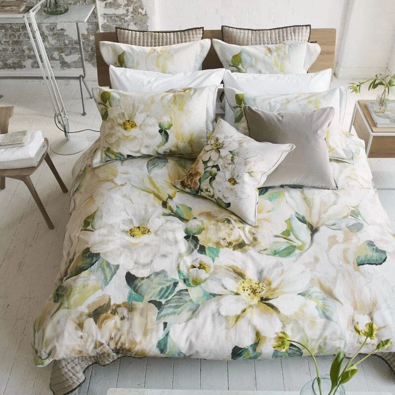 Designers Guild Jardin Botanique Bedding Fig LInens and Home Preparing House for Summer Warm Weather Bedding