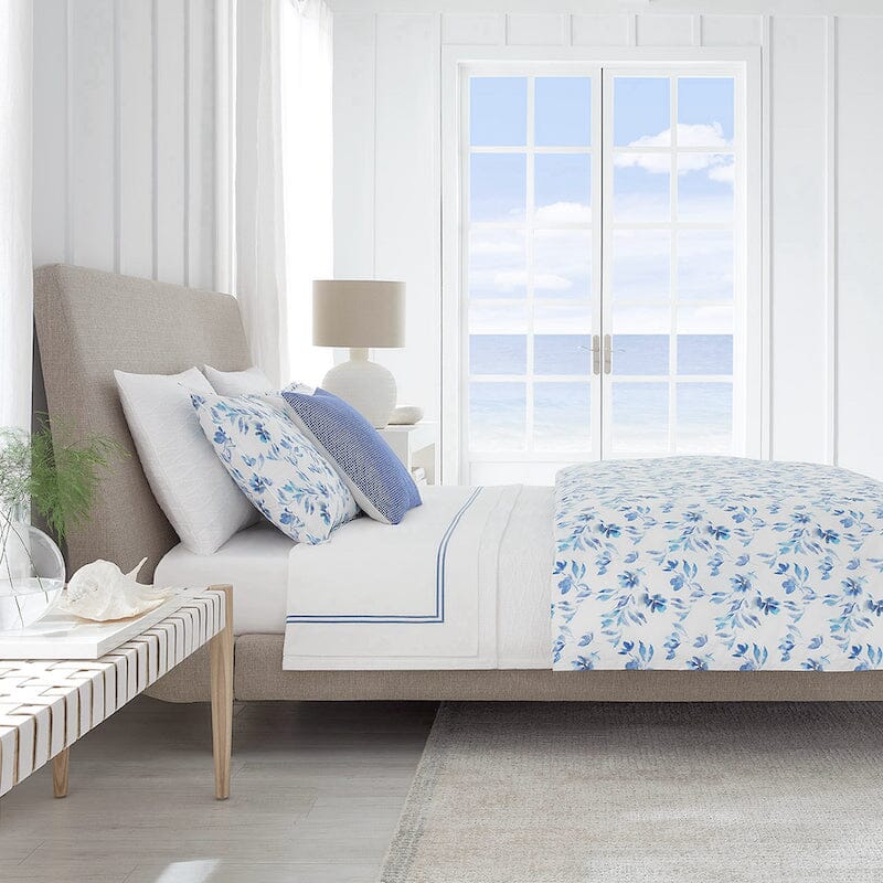 Sferra Procido Blue Bedding Fig Linens and Home How to create a relaxing and calming bedroom