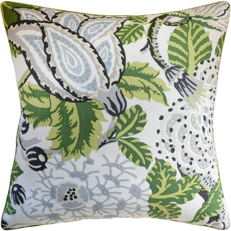 Pillows: Citron Yellow to Emerald Green - FIG LINENS AND HOME