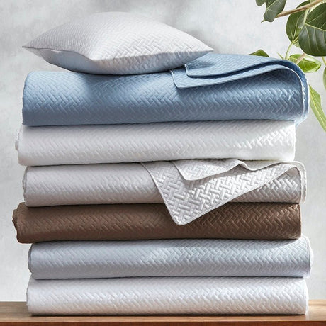 Matouk Basketweave Quilts - FIG LINENS AND HOME