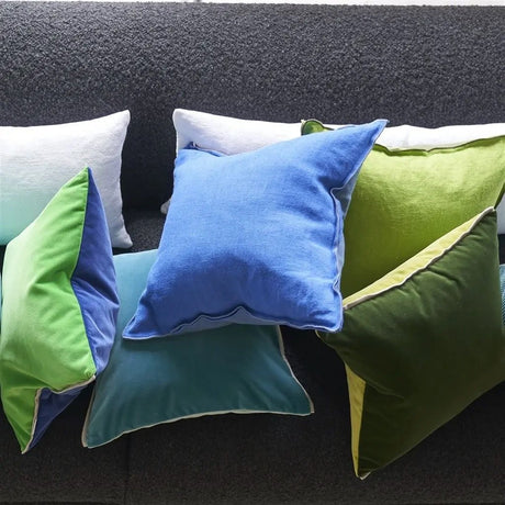 Designers Guild Varese Velvet Throw Pillows - FIG LINENS AND HOME