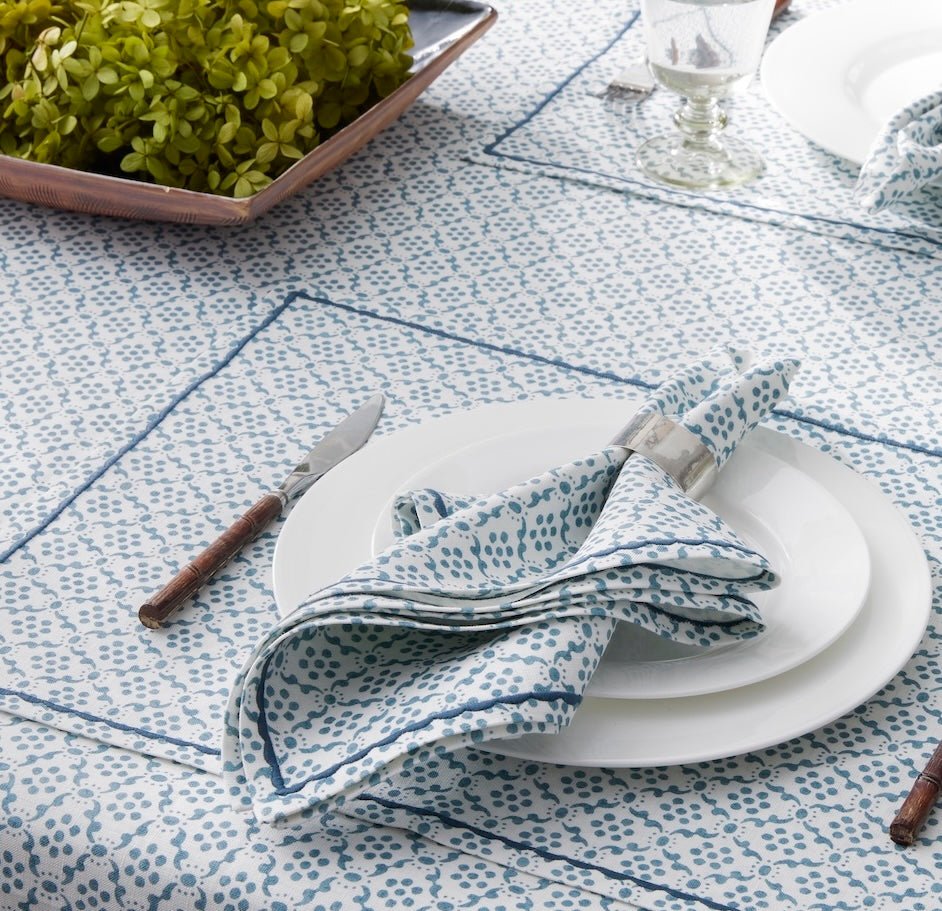 Matouk Schumacher Laksha Table Linens at Fig Linens and Home