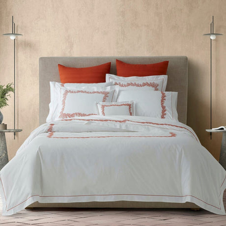 Matouk Atoll Bedding in Duvets and Bed Sheets - Embroidered Fine Linens at Fig Linens and Home