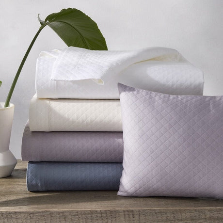 Matouk Matelasse - Petra Diamond Matelasse Coverlets, Bedskirts, Box Spring Covers and Shower Curtains