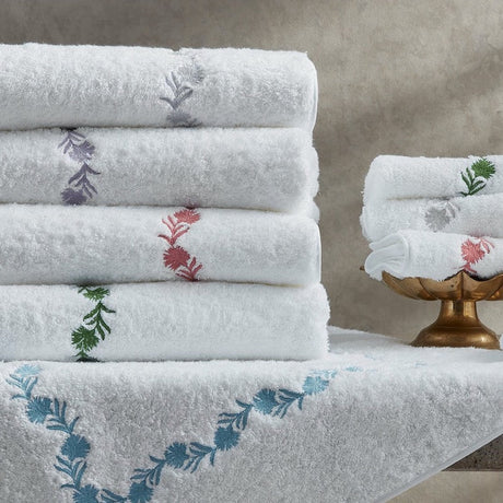 Matouk Embroidered & Taped Bath Towels - Shop Fig Linens and Home Luxury Towels