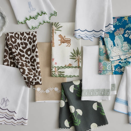 Matouk Powder Room Guest Towels at Fig Linens and Home - Fancy Towels for your Special Bathroom