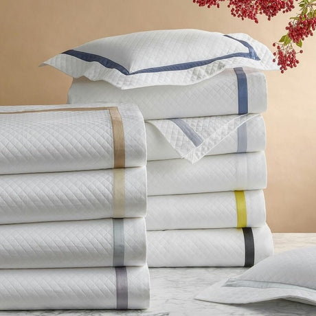 Matouk Lowell Matelassé Coverlets - FIG LINENS AND HOME