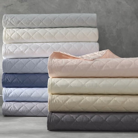 Matouk Milano Quilted Bedding Style - Percale Cotton Quilts and Quilted Shams at Fig Linens and Home