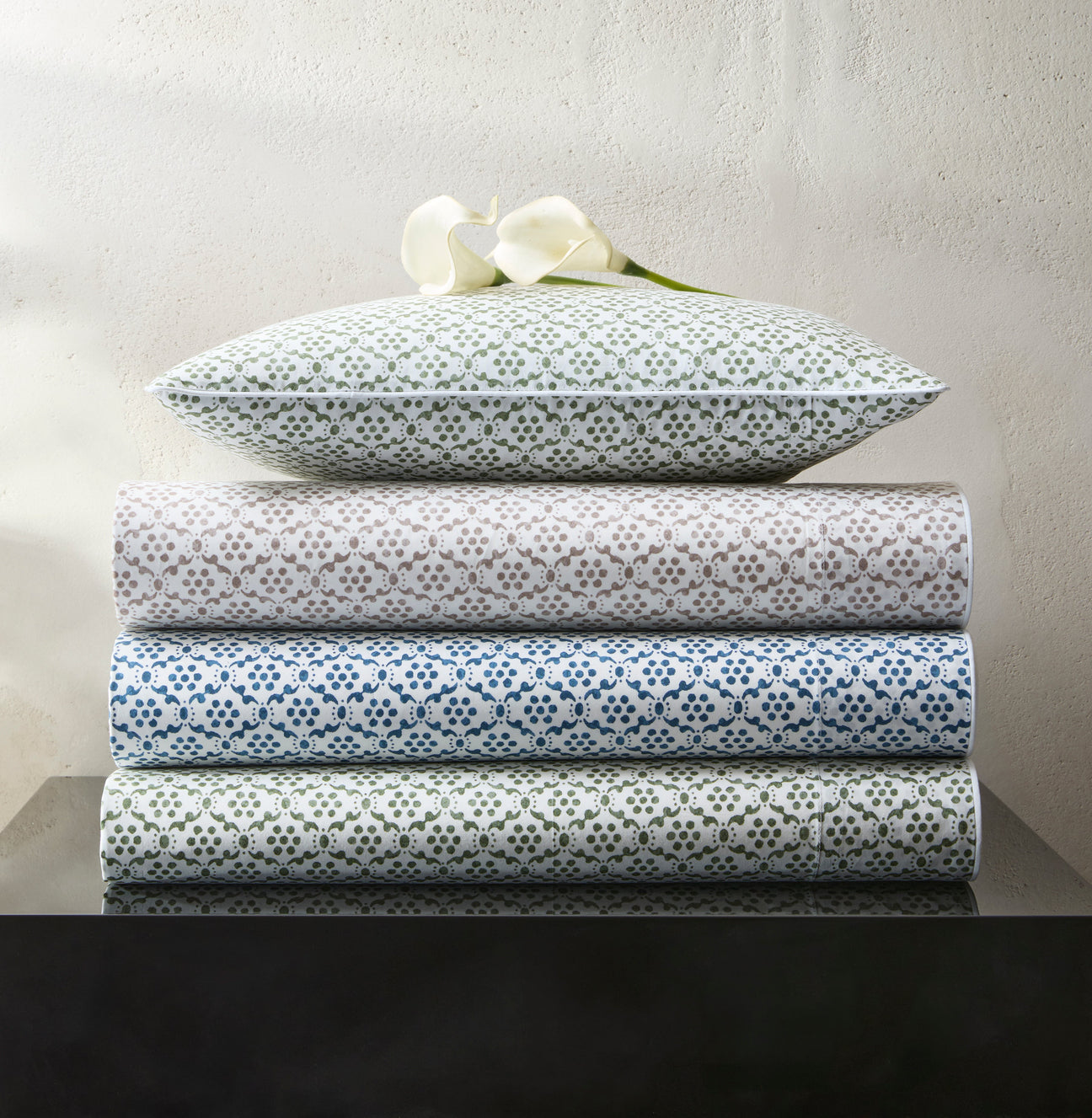 Matouk Schumacher Laksha Bedding at Fig Linens and Home