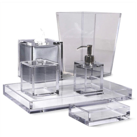 Bathroom Accessories - Ice Lucite Bath Accessories by Mike and Ally - Fig Linens and Home