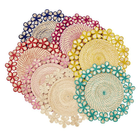 Lanai Raffia Placemats by Mode Living - FIG LINENS AND HOME