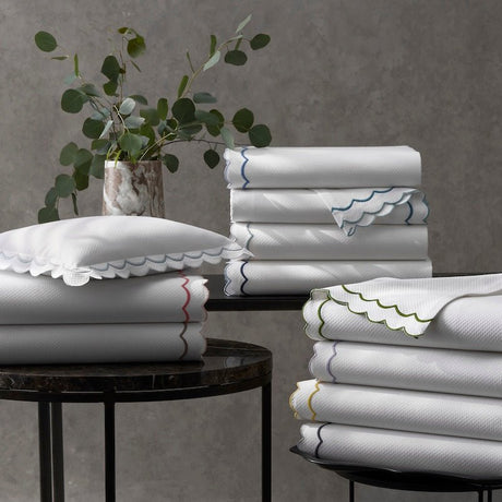 India Diamond Pique Coverlets by Matouk at Fig Linens and Home