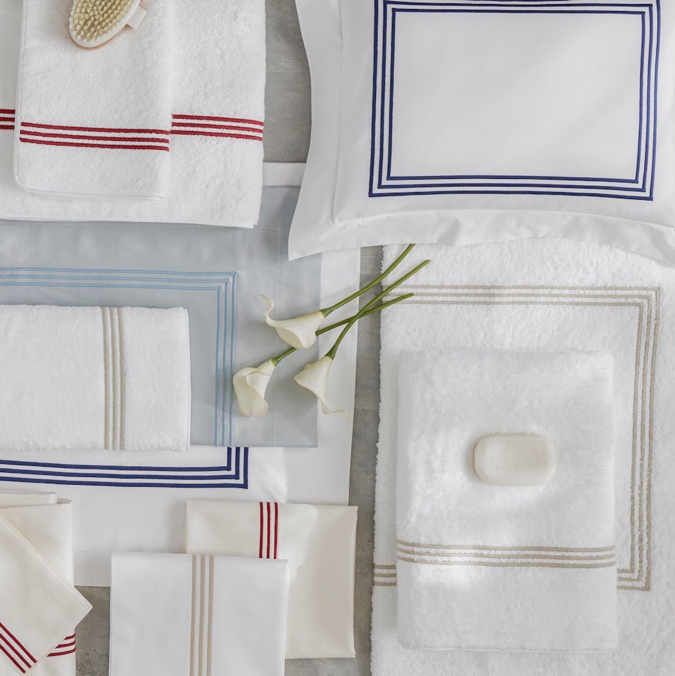 Matouk Bel Tempo Collection. Bedding and Bath that's Luxurious, Timeless and Beautifully Embroidered