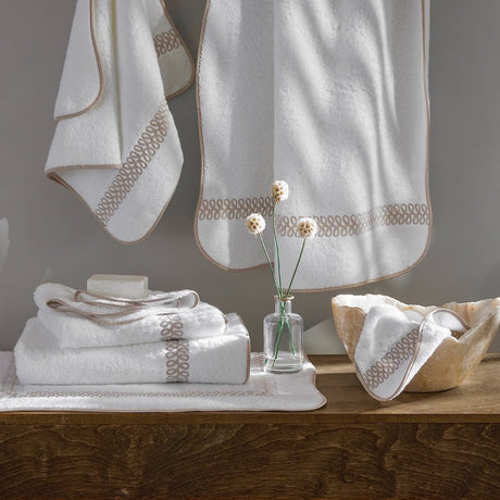 Matouk Schumacher Astor Braid Bath at Fig Linens and Home