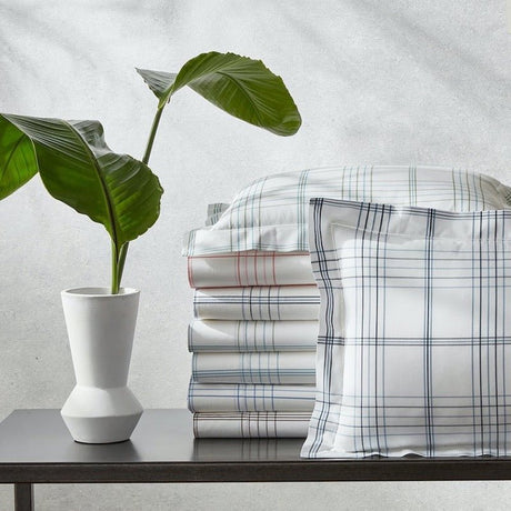 Matouk Schumacher August Plaid at Fig Linens and Home