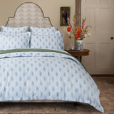 Nirvi Light Indigo Organic Duvet by John Robshaw at Fig Linens and Home - 1