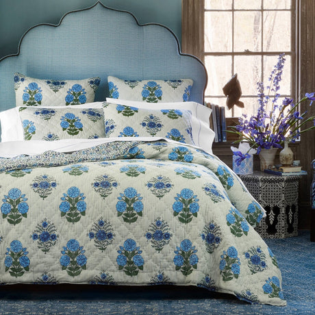 Bipin Lapis Quilt by John Robshaw at Fig Linens and Home - 2