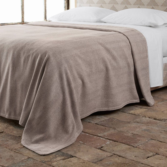Lavanya Coffee Blanket by John Robshaw at Fig Linens and Home - 2