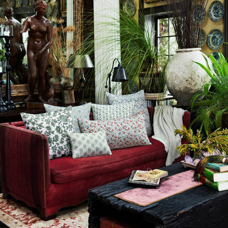 Indira Sage Pillow by John Robshaw at Fig Linens and Home - 2