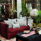 Luvika Light Indigo Pillow by John Robshaw at Fig Linens and Home - 2