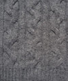 Alashan Cashmere - 100% Cashmere Throw - Cable Detail of Flagstone 8125 at Fig Linens and Home