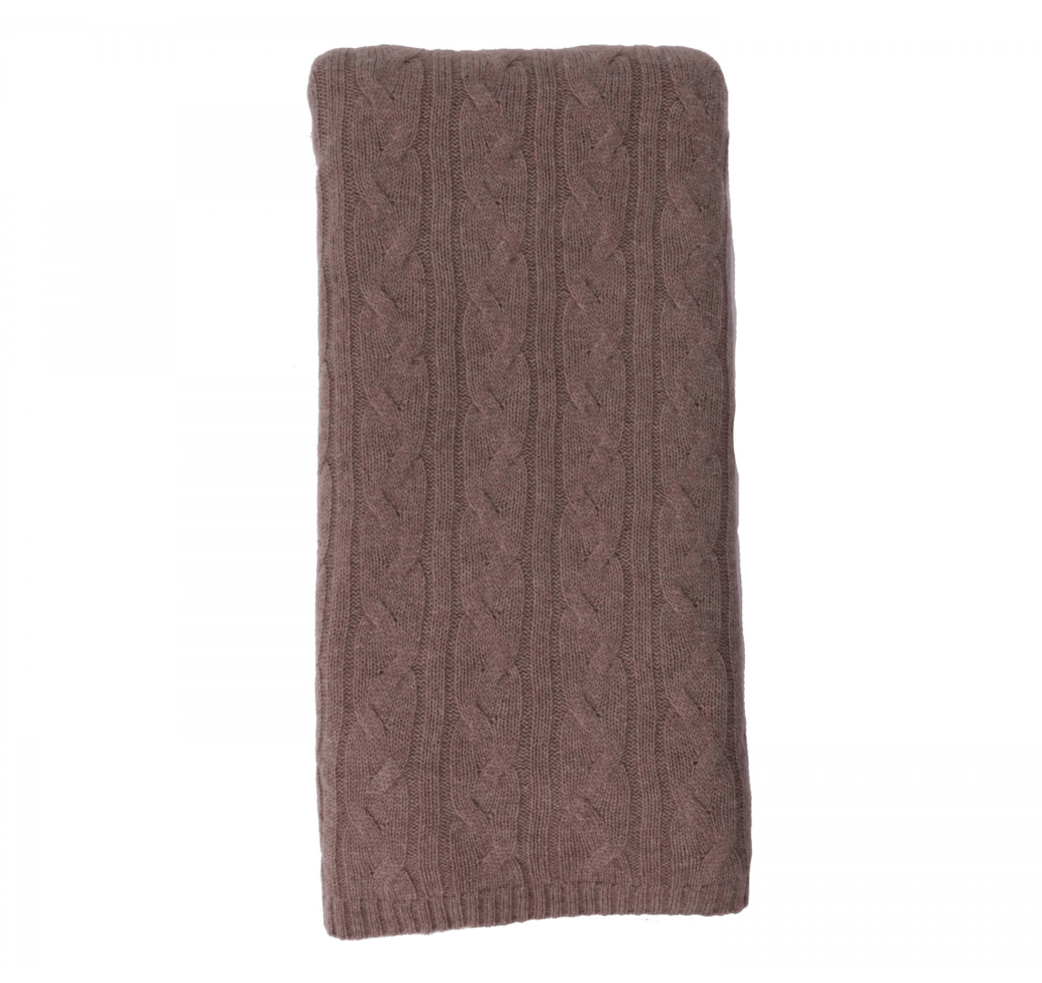 100% Cashmere Throw - Natural 352 - Alashan Cashmere at Fig Linens and Home