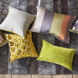 Manipur Ochre Decorative Pillow by Designers Guild with Other Pillows
