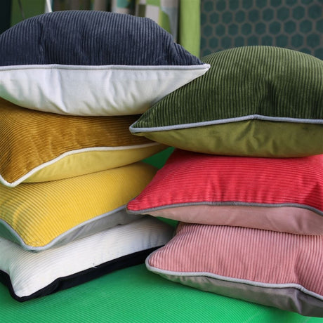 Fig Linens - Designers Guild Corda Corduroy Throw Pillows