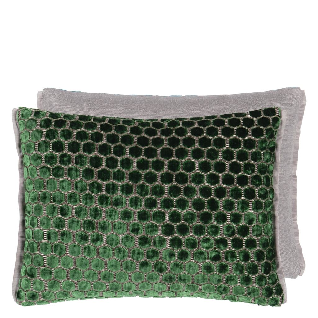 Jabot - Emerald - Cushion - 12&quot; X 16&quot;