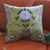 Brocart Decoratif Linen - Moss - Cushion - 22" X 22"