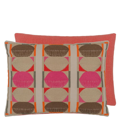Designers Guild Kushime Fuchsia Cotton Cushion at Fig Linens and Home - 10