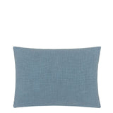 Designers Guild Enamel Flower Indigo Cotton Cushion at Fig Linens and Home - 8