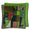 Designers Guild Raku Patchwork Emerald Velvet Cushion at Fig Linens and Home - 14