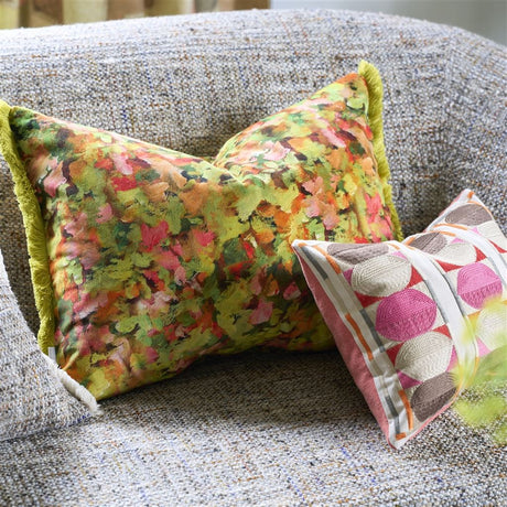 Designers Guild Kushime Fuchsia Cotton Cushion at Fig Linens and Home - 13