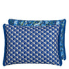 Designers Guild Tarakan Cobalt Outdoor Decorative Pillow at Fig Linens and Home - 62