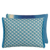 Designers Guild Tarakan Azure Outdoor Decorative Pillow at Fig Linens and Home - 36