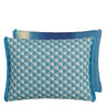 Designers Guild Tarakan Azure Outdoor Decorative Pillow at Fig Linens and Home - 36