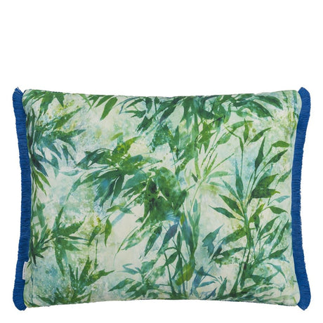 Designers Guild Tarakan Emerald Outdoor Decorative Pillow at Fig Linens and Home - 89